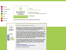 Tablet Screenshot of niyamayoga.com